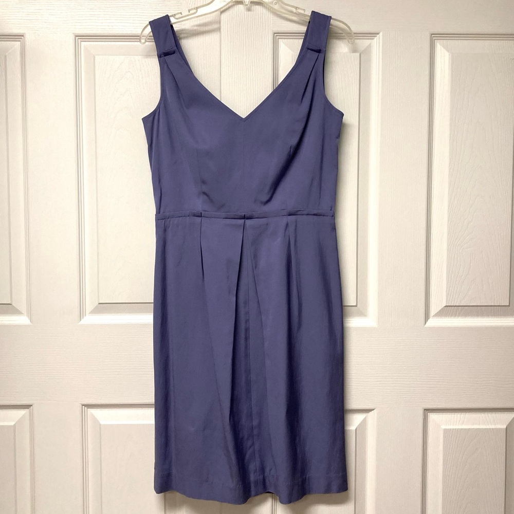 Talbots Dusk Blue Sleeveless Cocktail Dress